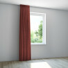 Overgordijn Florence Terracotta - plooigordijn met enkele plooi